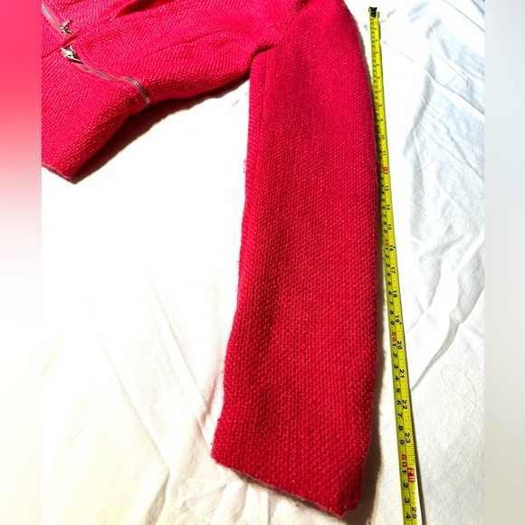 DYNAMITE Beautiful Red Blazer Jacket Zipper - Picture 11 of 11